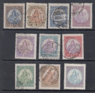 WĘGRY Mi 322-323,374-379,401-402 MADONNA 3 x seria z 1921/1925 komplet