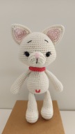 KOTEK miś szydełko maskotka zabawka prezent handmade amigurumi ręcznie