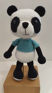 PANDA miś szydełko maskotka zabawka prezent handmade amigurumi ręcznie