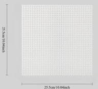 Płytka konstrukcyjna Biała do klocków city classic podstawka XL 32x32
