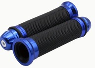 Manetki motocyklowe niebieskie CNC honda kawasaki suzuki gripy 22mm rączki
