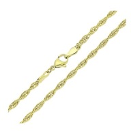 82425 ŁAŃCUSZEK 14K POZŁACANY 50 CM 3 MM splot kordel/sznur