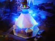 Kościół w Śnieżnym Puchu z Oświetleniem LED w H0