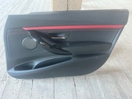 BMW 3 F34 GT BOCZEK TAPICERKA DRZWI PRAWY PRZÓD CZARNY MATERIAŁ EUROPA