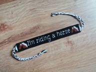 Bransoletka konie jazda konna rękodzieło!