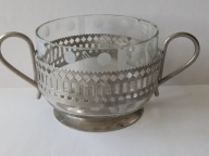 cukiernica PRL szkło metal