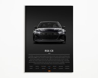PLAKAT AUDI RS6 C8 IDEALNY NA PREZENT OBRAZ NA ŚCIANE A3