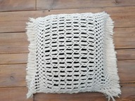 BAWEŁNIANY KORDONEK POSZEWKA + PODUSZKA W STYLU BOOHOO 40 x 40