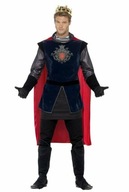ŚREDNIOWIECZNY KRÓL ARTUR DELUXE KRÓLEWICZ RYCERZ Strój Kostium ARTHURA XL