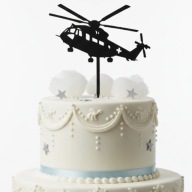 topper na tort dekoracja urodziny WYBÓR KOLORÓW HELIKOPTER!!!