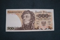 500zł 1982 seria F T stan bankowy