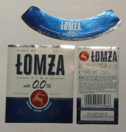 ETYKIETA PIWO BEZ ALKOHOLU BROWAR ŁOMŻA + KONTRA I KRAWATKA