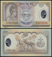 BNB - NEPAL 10 Rupii 2002 # OKOLICZNOŚCIOWY # POLIMER # UNC