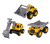 3x WYWROTKA CIĘŻARÓWKA KOPARKA SPYCHACZ ŁADOWARKA ZESTAW AUTO BUDOWLANE