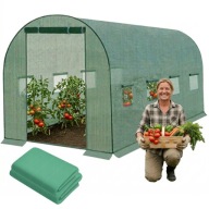 FOLIA OGRODNICZA TUNELOWA MOCNA 4X3M SZKLARNIA WARZYWA TUNEL FOLIAK OCHRONA