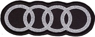 AUDI ___ ŁATKA, NASZYWKA 5x14cm _ NIĆ SREBRNA