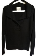 ESPRIT damska bluza czarna kołnierz modna r. M
