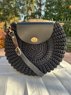 Torebka oreo ręcznie wykonana na szydełku. Na prezent