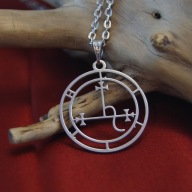 Sigil Lilith Satanistyczny amulet talizman stal