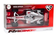 WYŚCIGÓWKA SAMOCHÓD SPORTOWY 1:9 SREBRNY NAPĘD DŹWIĘKI AUTO MODEL
