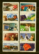SZWECJA ** MILLENIUM, lata 1970-2000, ONZ, Abba, sport, sztuka Mi 2162-71