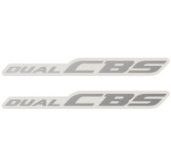 2x Znaczek Naklejka Logo DUAL CBS dla HONDA 1000XX Super Blackbird 2000