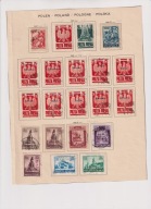 zestaw znaczki PRL 1945