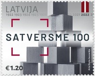 Łotwa 2022 Znaczek 1160 ** konstytucja 100 lat