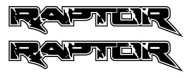 RAPTOR _ naklejki 80cm _ czarne