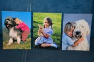 POCZTÓWKI 3 szt . DZIECI ZE ZWIERZĘTAMI