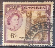Gambia kolonia brytyjska stary znaczek (2/23