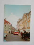 WARSZAWA - Ulica Freta - autobus i dorożka - pocztówka z 1975 r