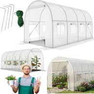 TUNEL FOLIOWY OGRODOWY 10m² 4x2,5m SZKLARNIA OGRODOWA NAMIOT UV-4 + GRATIS