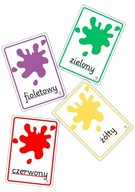 EDUKACYJNE KARTY DO NAUKI KOLORÓW – LAMINOWANE|14 × 20 CM|RĘCZNIE WYKONANE