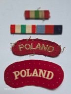 2 Naszywki Polskie Siły Zbrojne n Zach +2 baretki