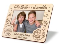 Ramka DREWNIANA na zdjęcie DZIEŃ BABCI I DZIADKA