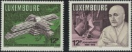 Luksemburg 1988 Znaczki 1207-8 ** Unia Europejska Jean Monnet bank