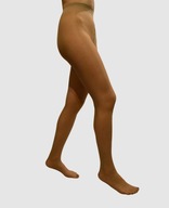 Rajstopy z wzorem kropki AMOREE - beżowe - rozmiar L