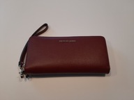 Michael Kors Portfel Jet Set Travel Leather Continental Brandy