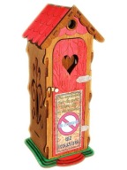 KIBEL Na FLASZKĘ Alkohol WC wychodek prezent