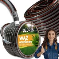 WĄŻ OGRODOWY ZBROJONY 3/4 ZWIJANY 30M 4 WARSTWOWY ELASTYCZNY NIE ŁAMIĄCY