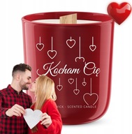 RAVINA WOOD WICK – SOJOWA ŚWIECA ZAPACHOWA „KOCHAM CIĘ” 175 G WALENTYNKI