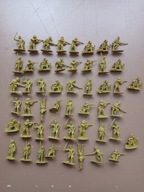 Zestaw żołnierzyków Japończycy 50 x sztuk figurki 1:72 PRL