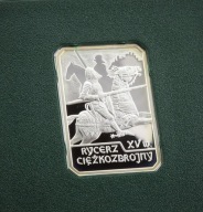 10 ZŁOTYCH 2007 RYCERZ CIĘŻKOZBROJNY SREBRO UNC