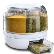 POJEMNIK OBROTOWY 360 Z PODAJNIKIEM NA RYŻ KASZĘ PŁATKI DOZOWNIK 3,5L