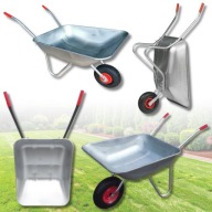 TACZKA OGRODOWA METALOWA DO OGRODU LEKKA OCYNKOWANA METALOWE KOŁO 80/120 L