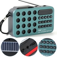 Radio Cyfrowe TGK FM/MP3 z ładowaniem słonecznym i akumulatorem USB MP3 mSD