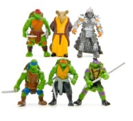 wojownicze żółwie ninja 6 sztuk zestaw figurek