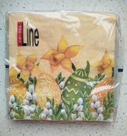 Serwetki papierowe motyw wielkanocny ŻONKILE I PISANKI 11 szt. dla WOŚP