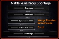 5 szt - KIA SPORTAGE Naklejki ochronne na progi Bagażnik Dopasowane Premium